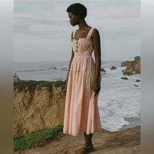 Doen Augustine Dress in coral - Medium